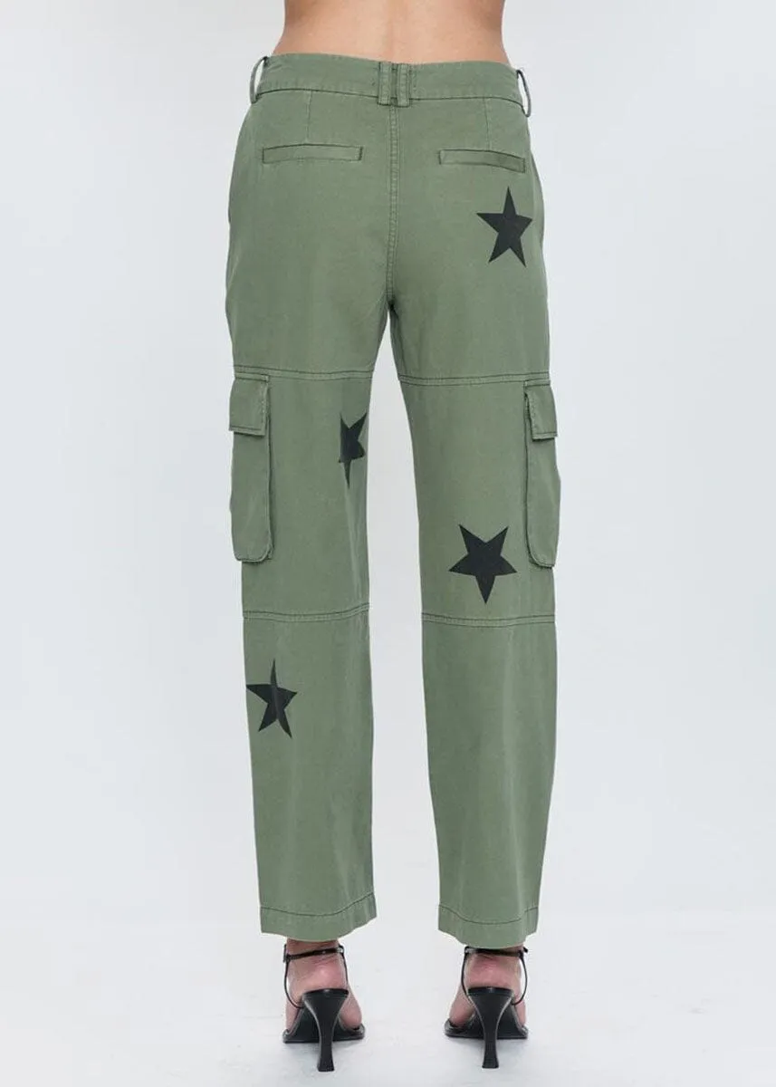 Addie High Rise Cargo Trouser - Royal Honor