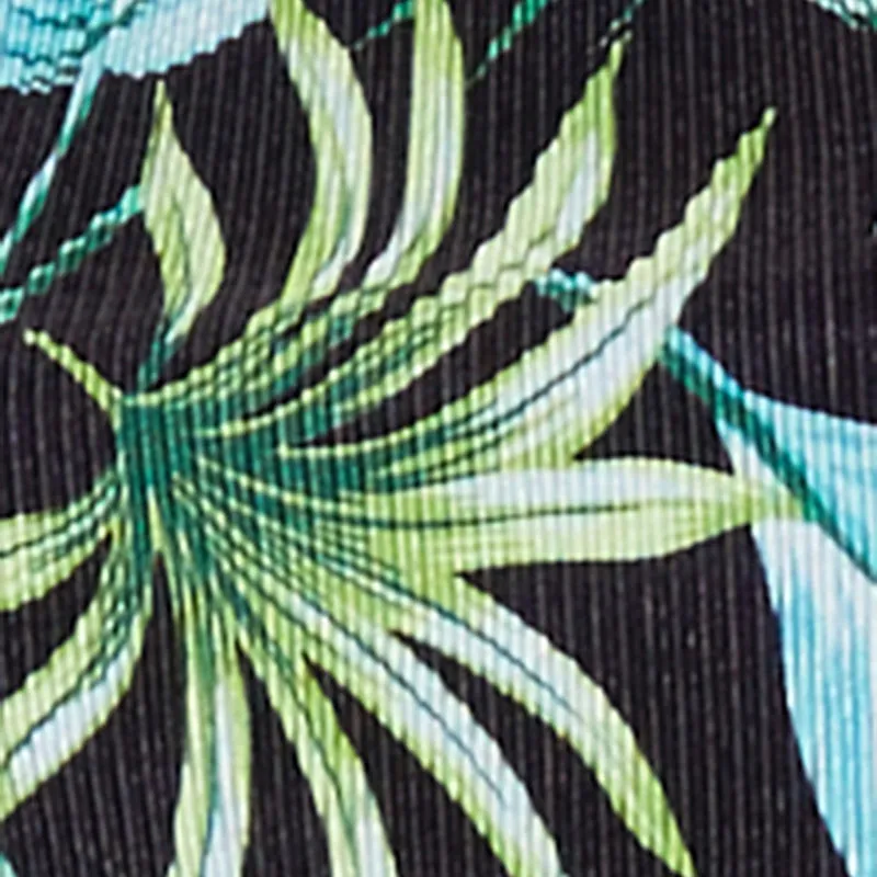 Almost Famous Plisse Tropical Print Pants