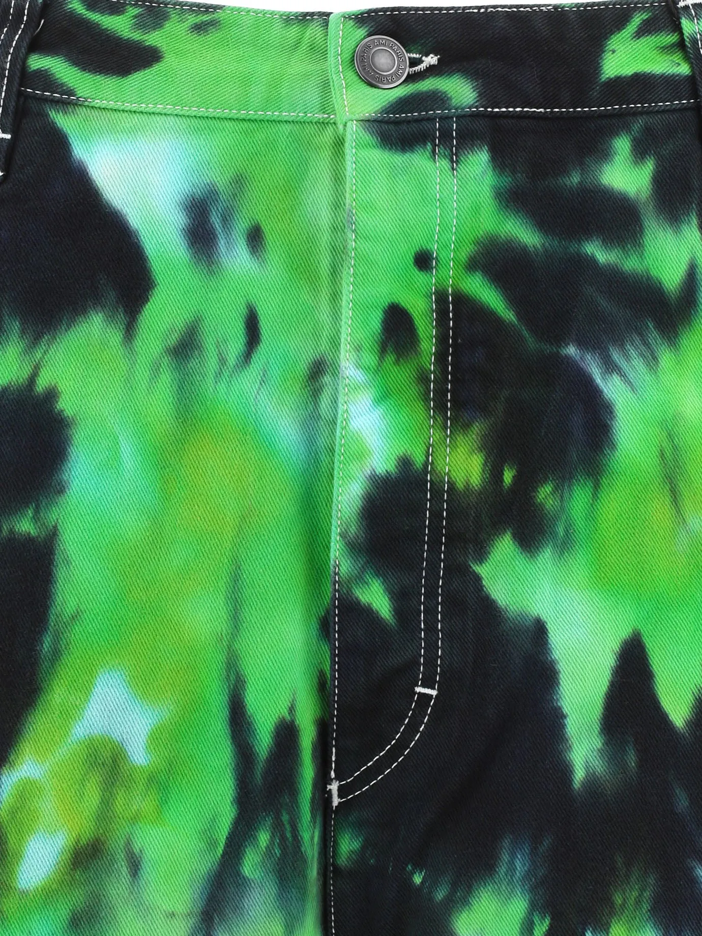 AMI Tie-Dyed High Waist Trousers