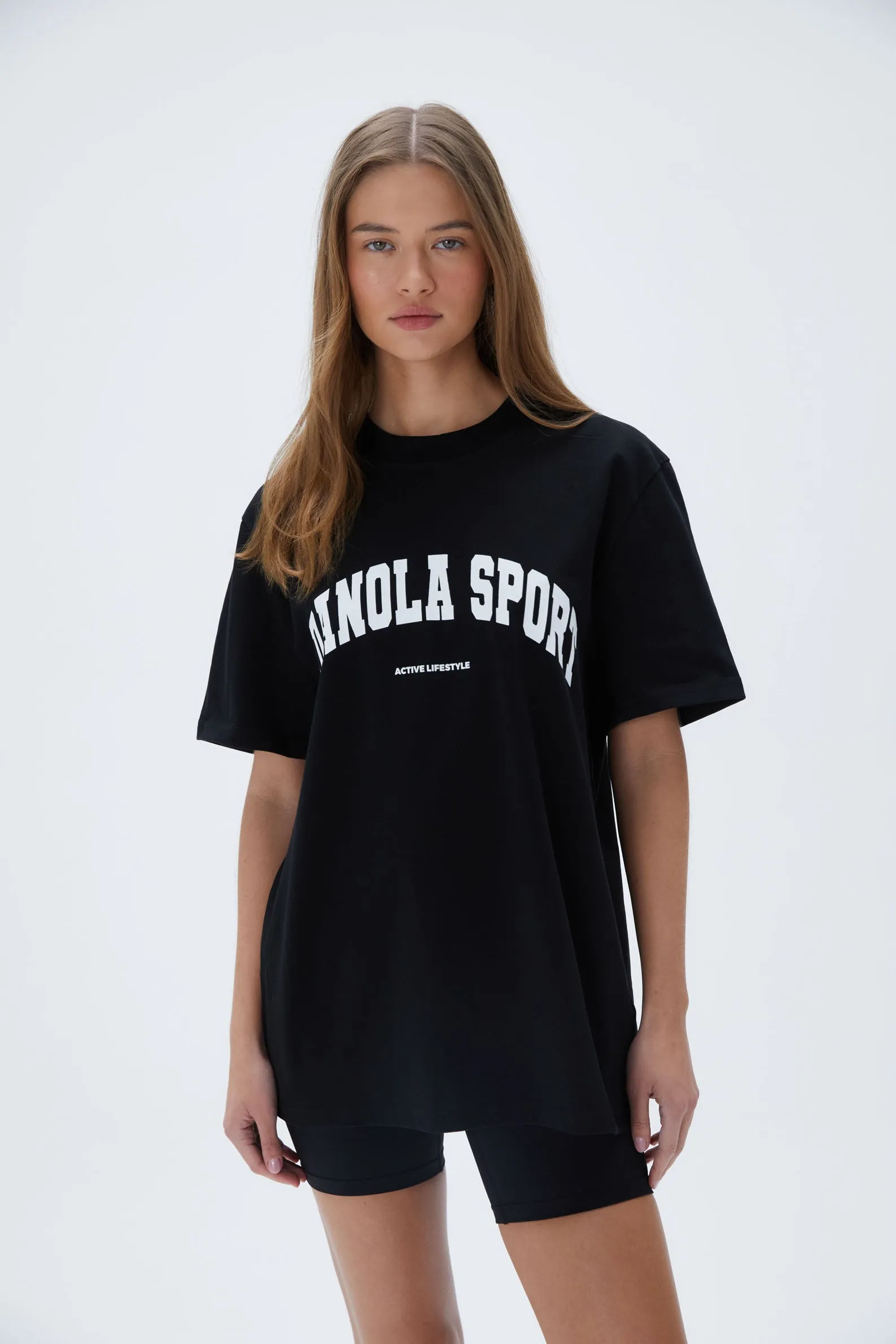 AS Short Sleeve Oversized T-Shirt - Black