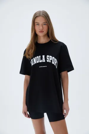 AS Short Sleeve Oversized T-Shirt - Black