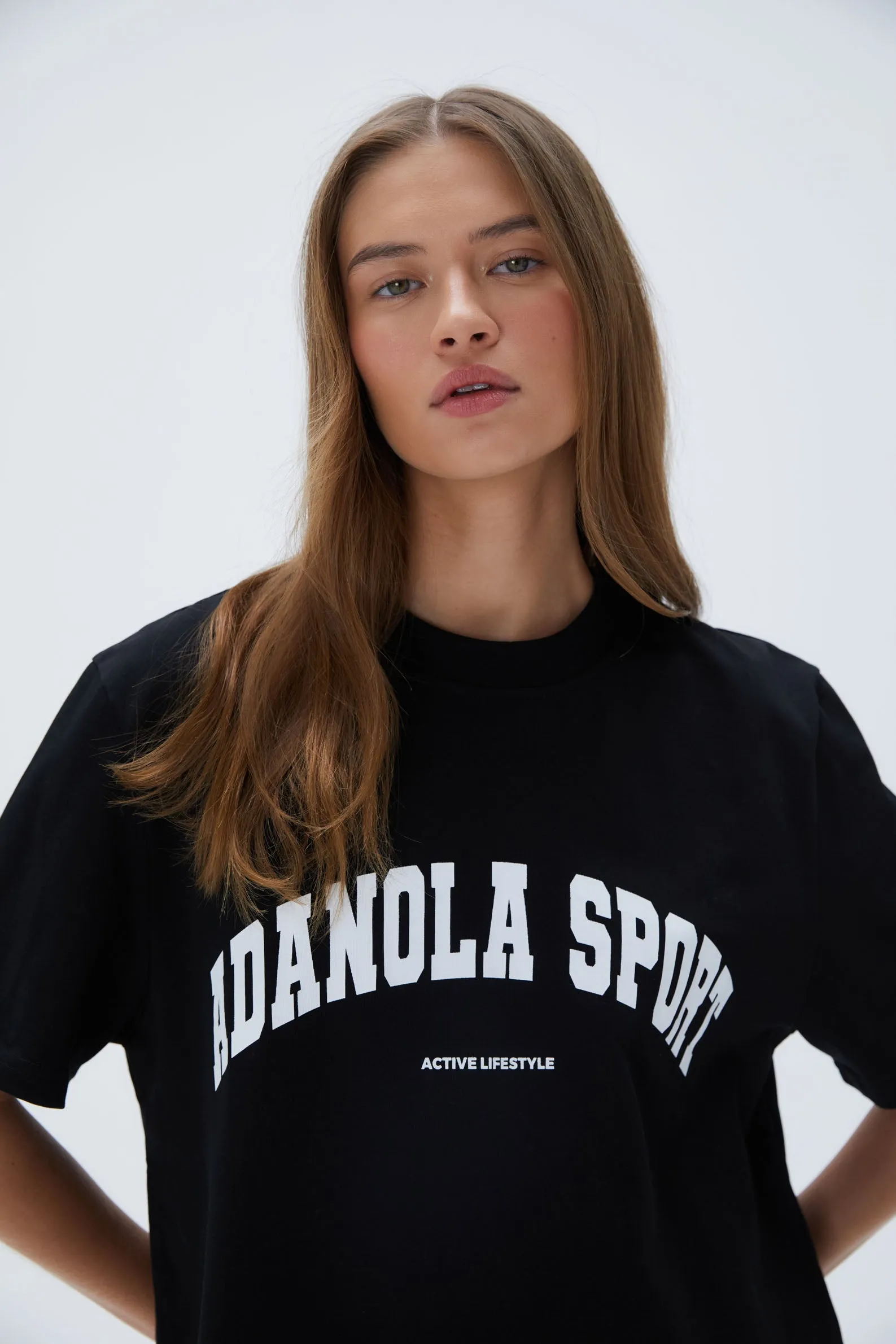 AS Short Sleeve Oversized T-Shirt - Black