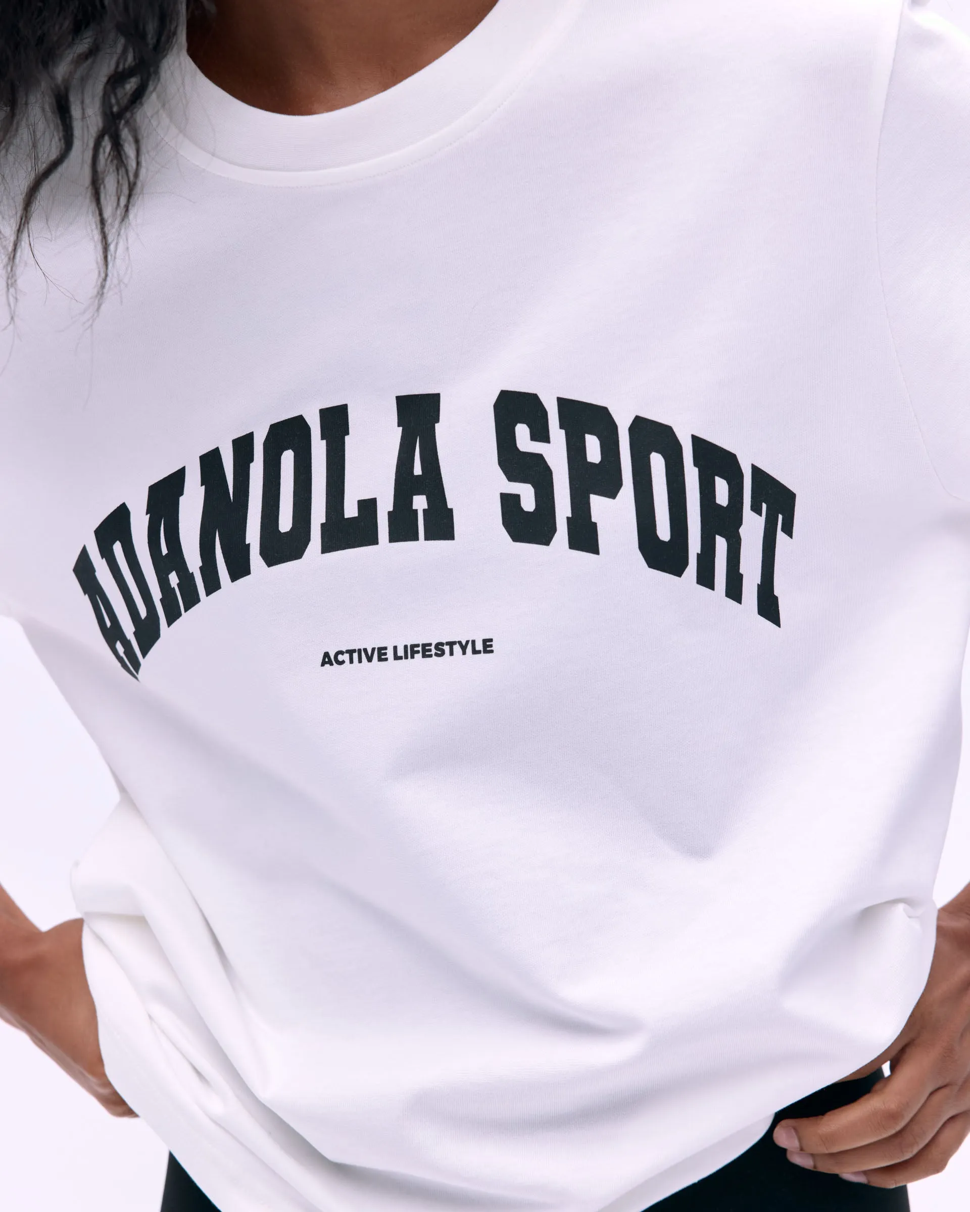 AS Short Sleeve Oversized T-Shirt - White