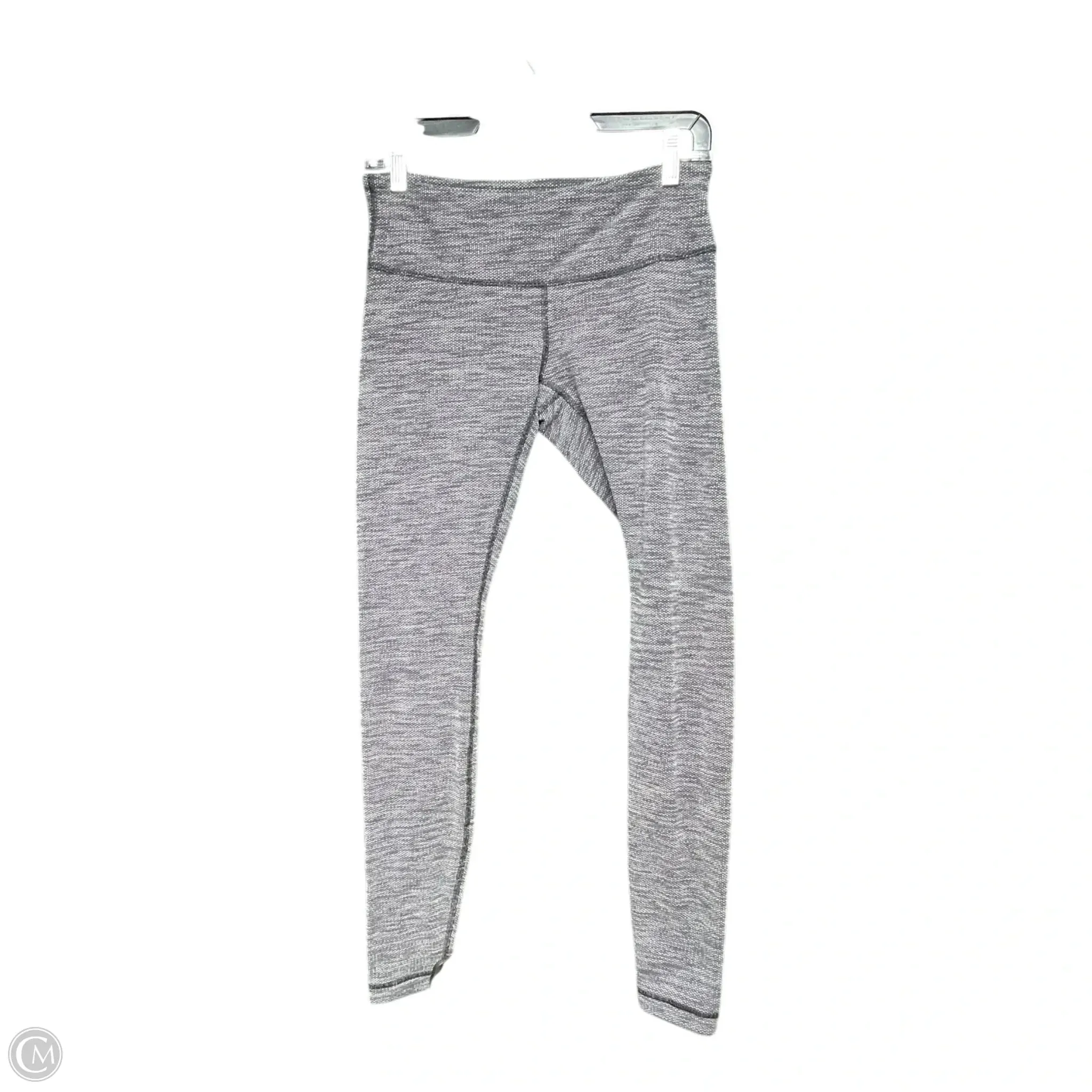Athletic Leggings By Lululemon In Grey & White, Size: 6
