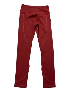 Athletic Leggings By Zyia In Red, Size:Xs