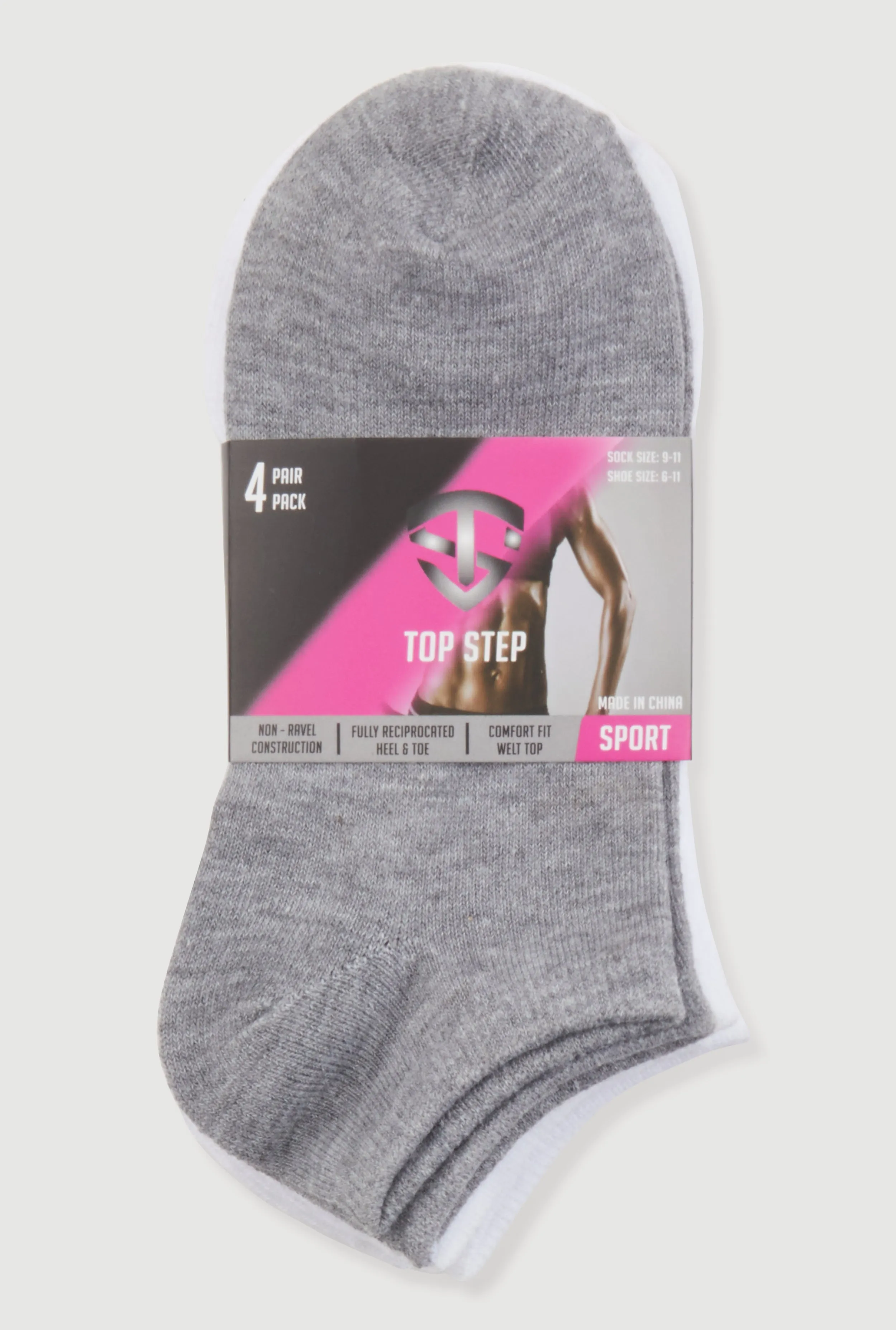 Basic Socks 4 Pack Size 9-11