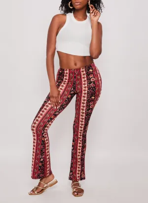 Border Boho Print Pants