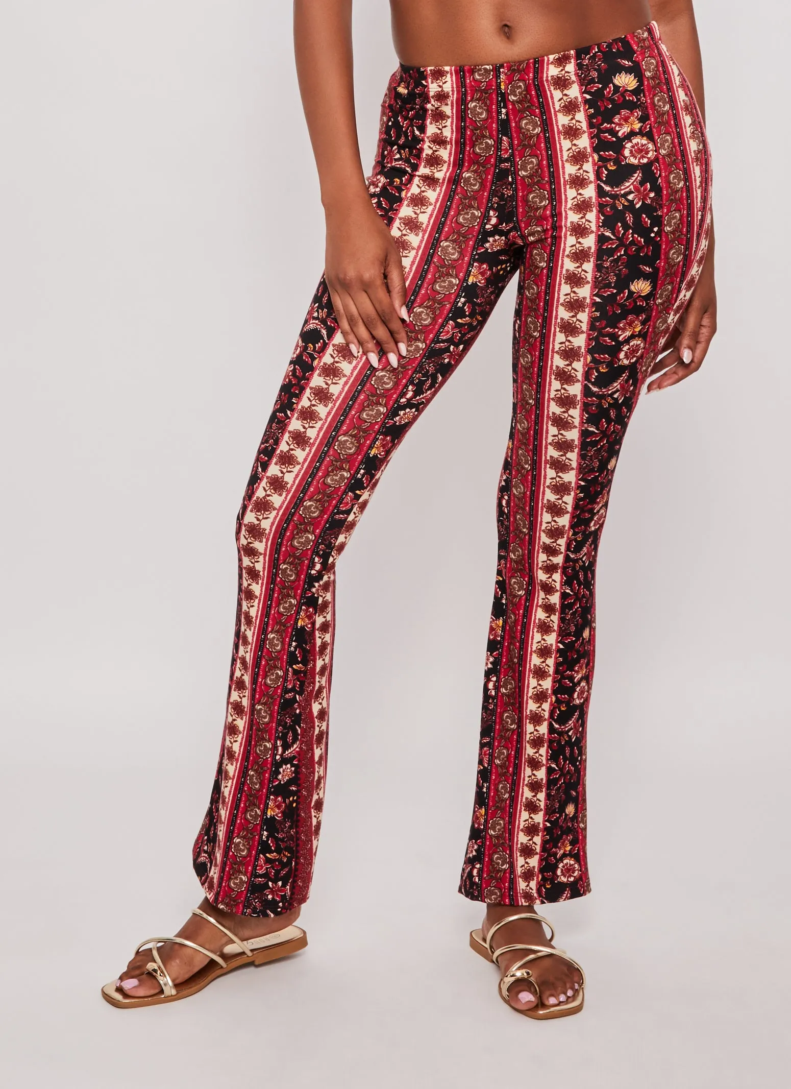 Border Boho Print Pants
