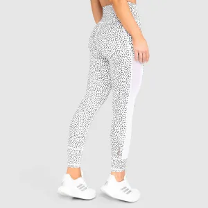 Breeze Mesh Leggings - White Speckle