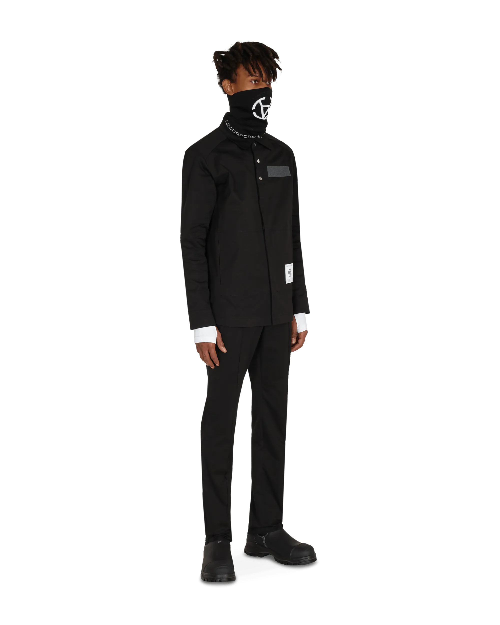Diagonal Attica Pants Black