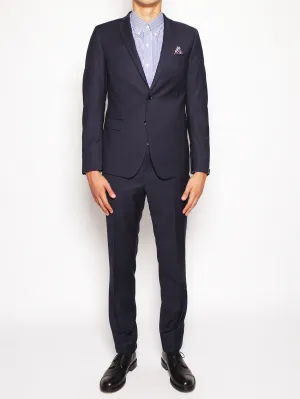 Dress in Pure Blue Virgin Wool