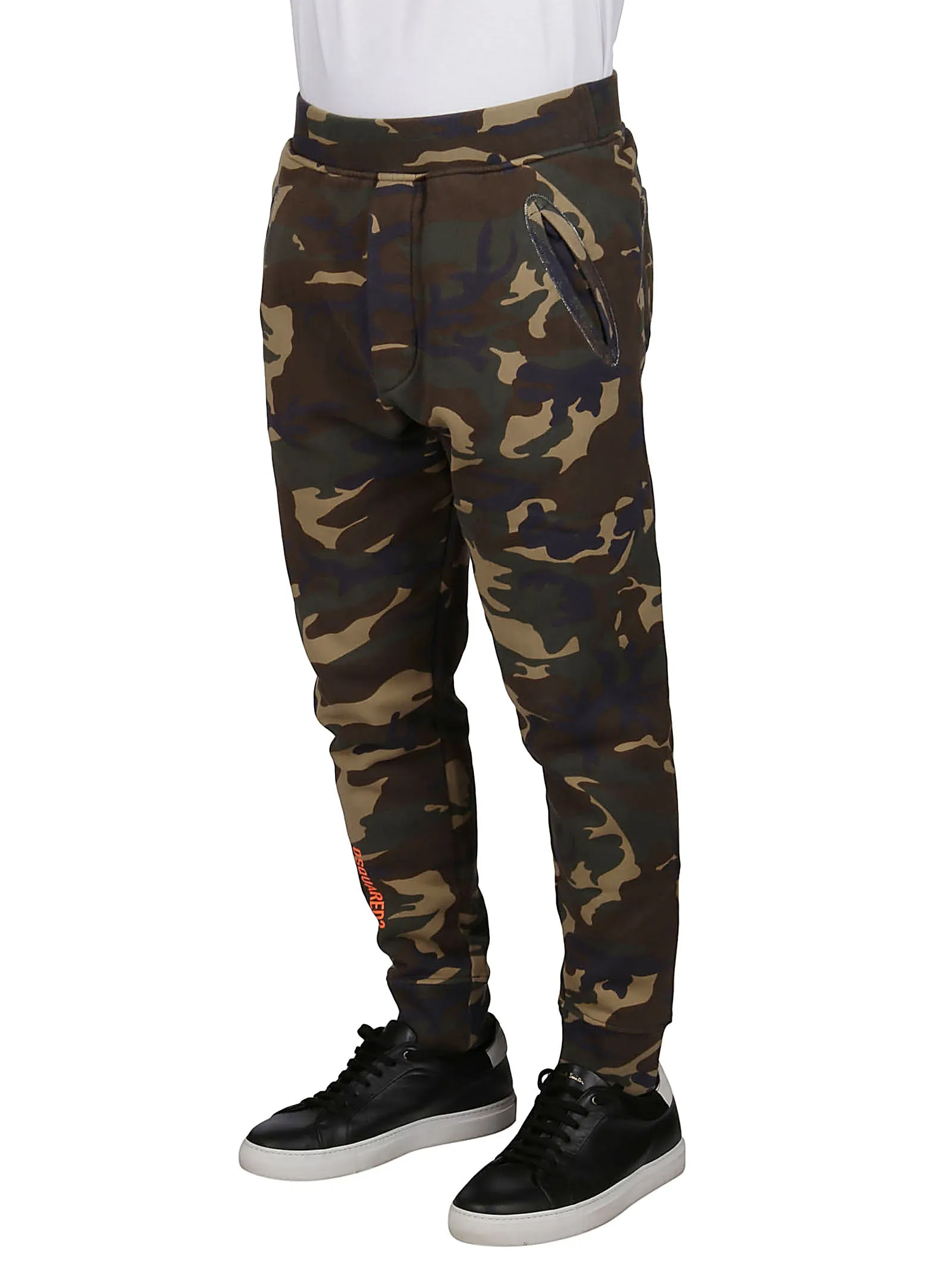 Dsquared2 Camouflage Printed Tapered Track Pants