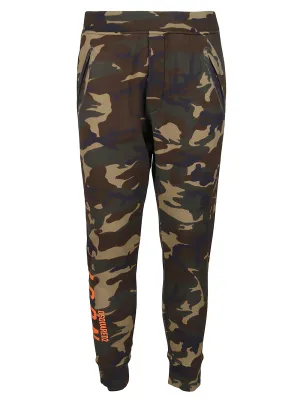 Dsquared2 Camouflage Printed Tapered Track Pants