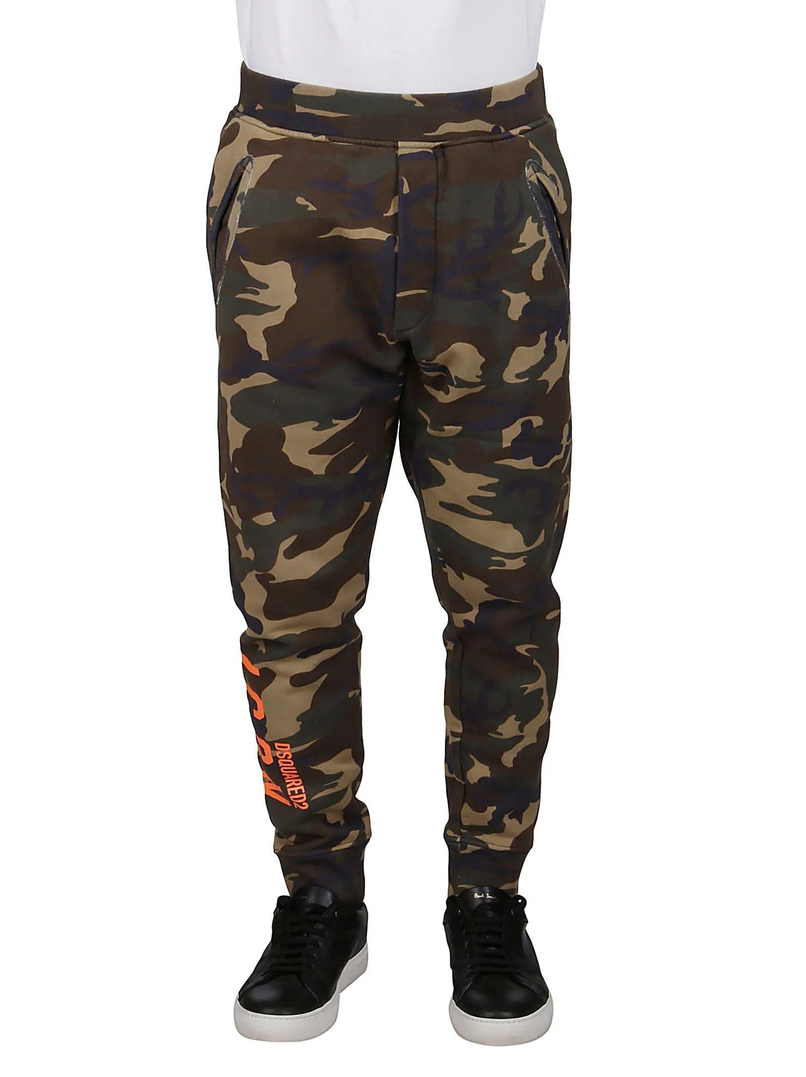 Dsquared2 Camouflage Printed Tapered Track Pants