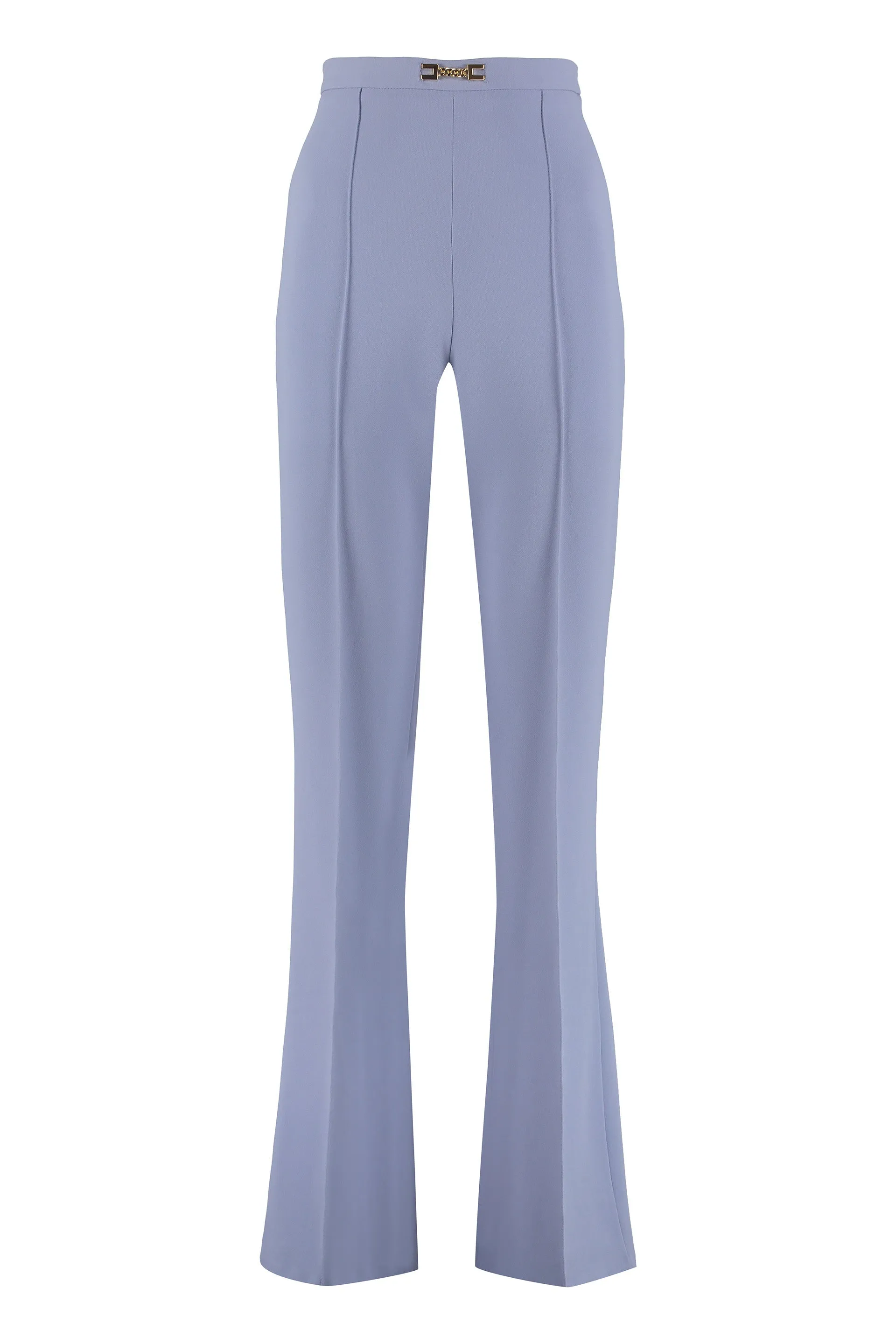 Elisabetta Franchi Palazzo High Waist Flared Trousers
