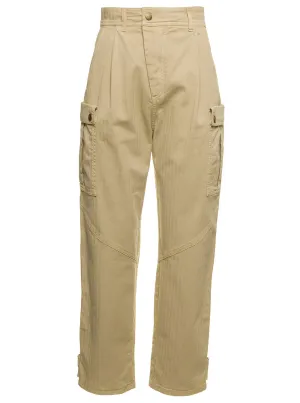 Etro High-Waist Cropped Cargo Trousers