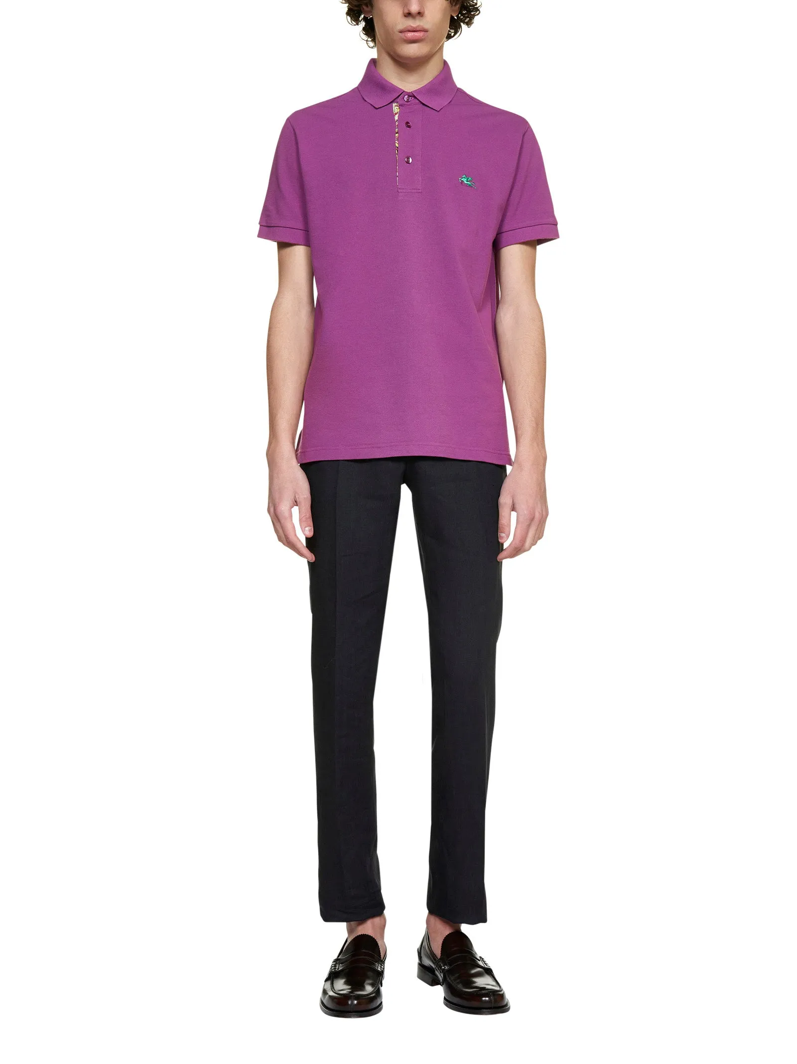 Etro High-Waist Straight-Leg Trousers