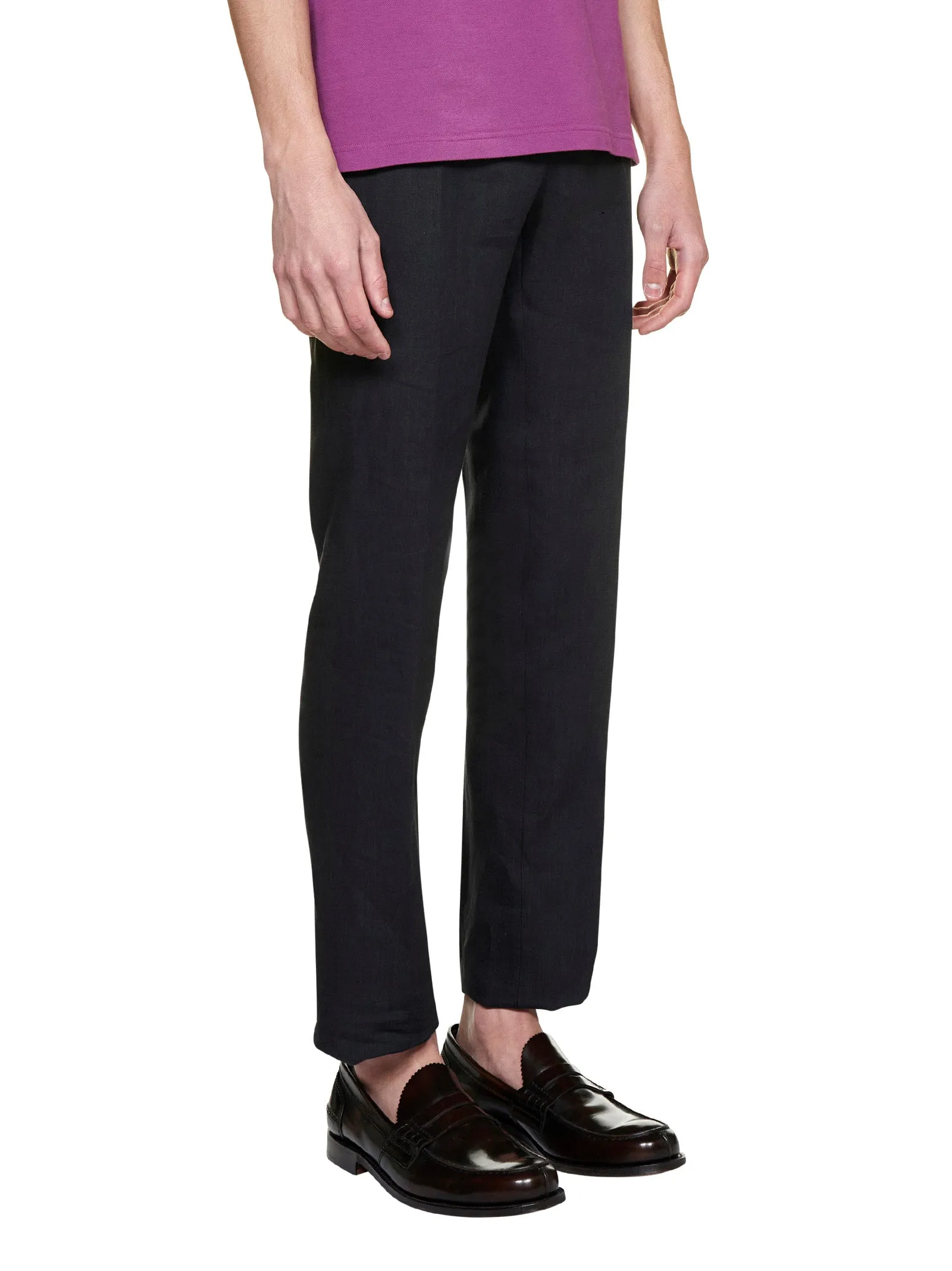 Etro High-Waist Straight-Leg Trousers