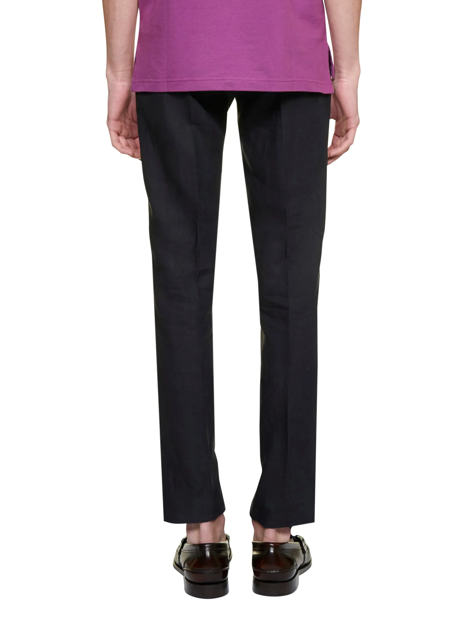Etro High-Waist Straight-Leg Trousers