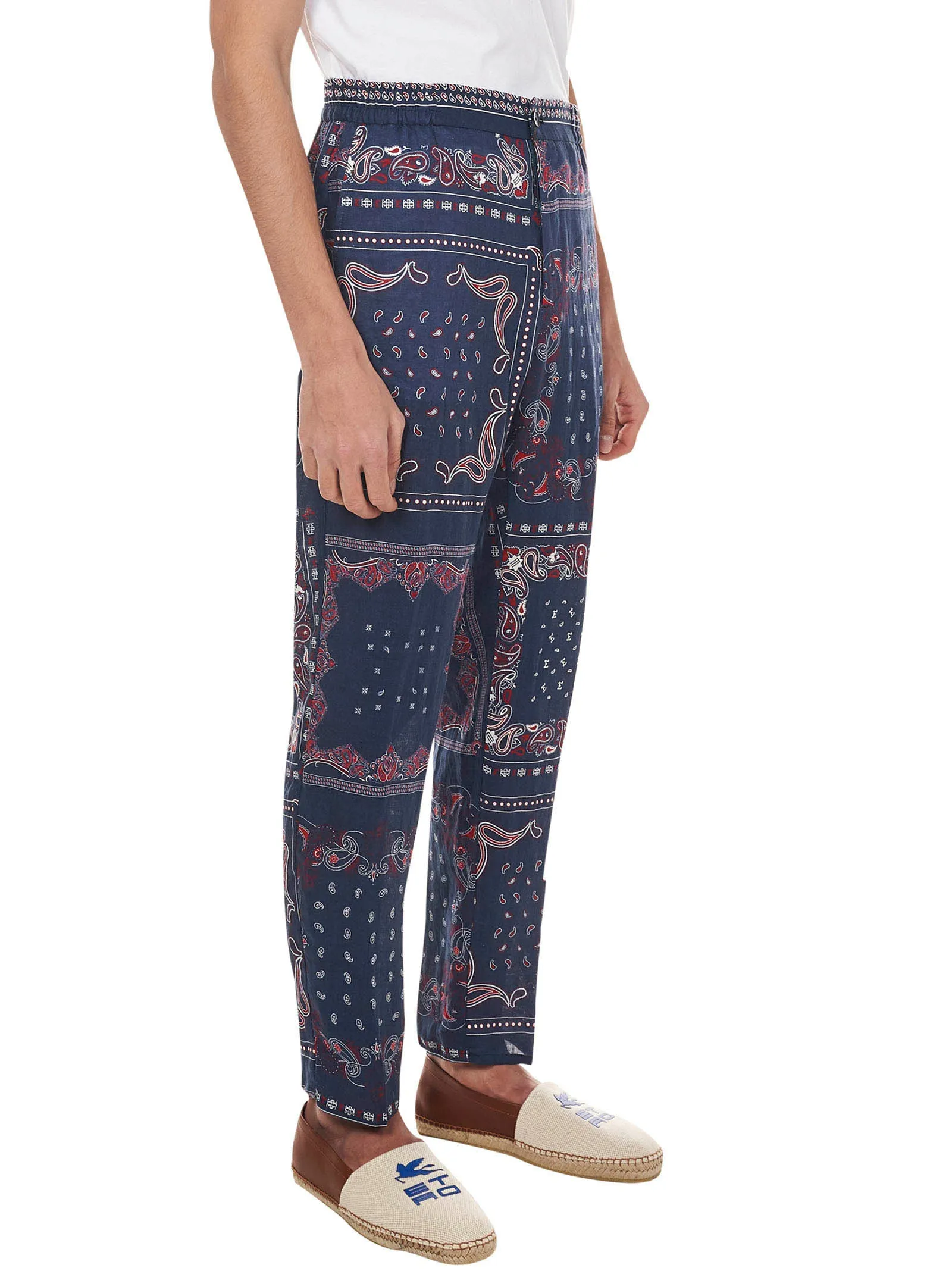 Etro Paisley Printed Cropped Trousers