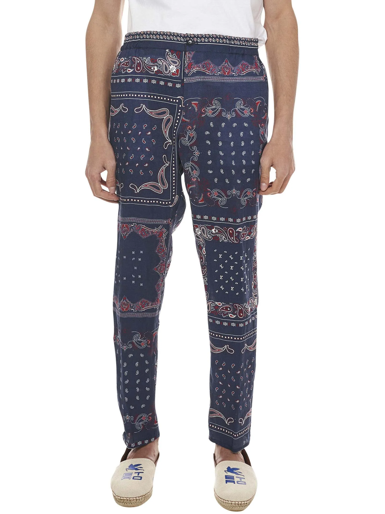 Etro Paisley Printed Cropped Trousers