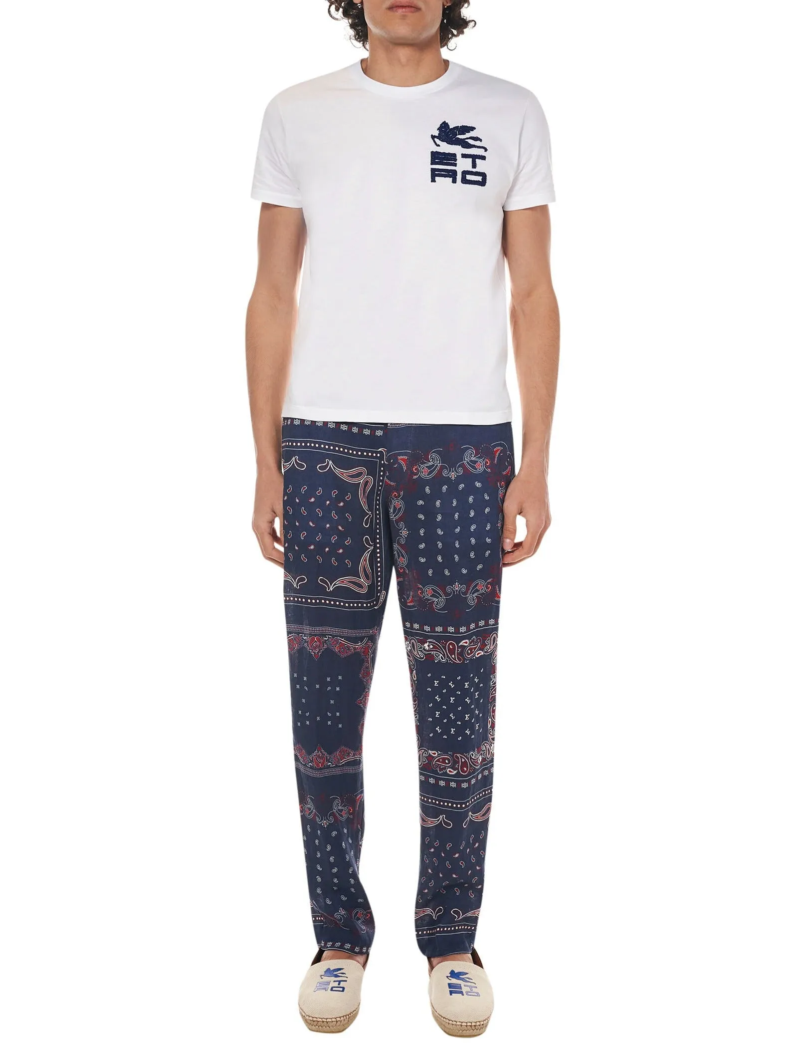 Etro Paisley Printed Cropped Trousers