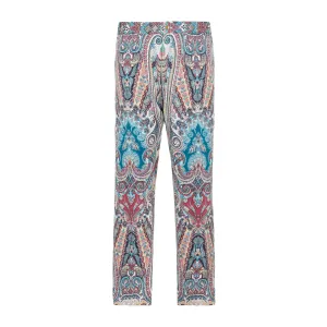 Etro Paisley Printed High-Waist Trousers