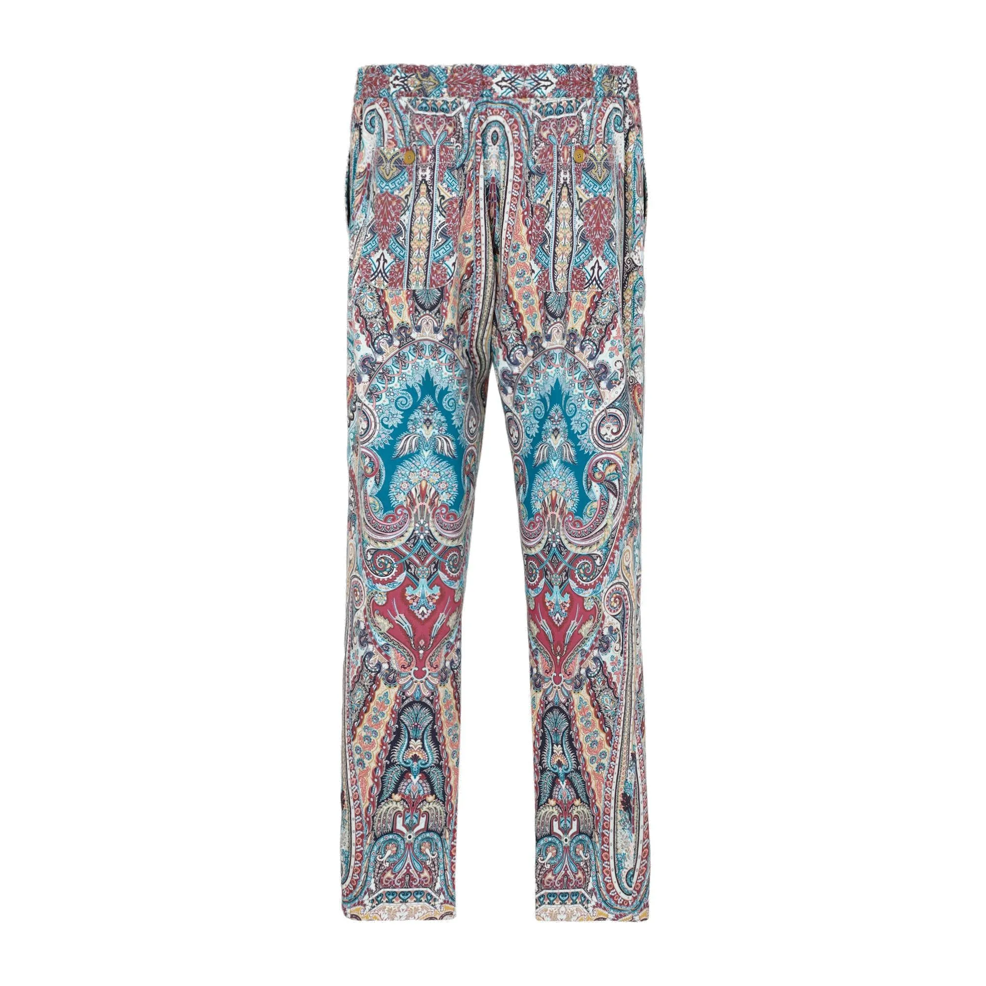 Etro Paisley Printed High-Waist Trousers