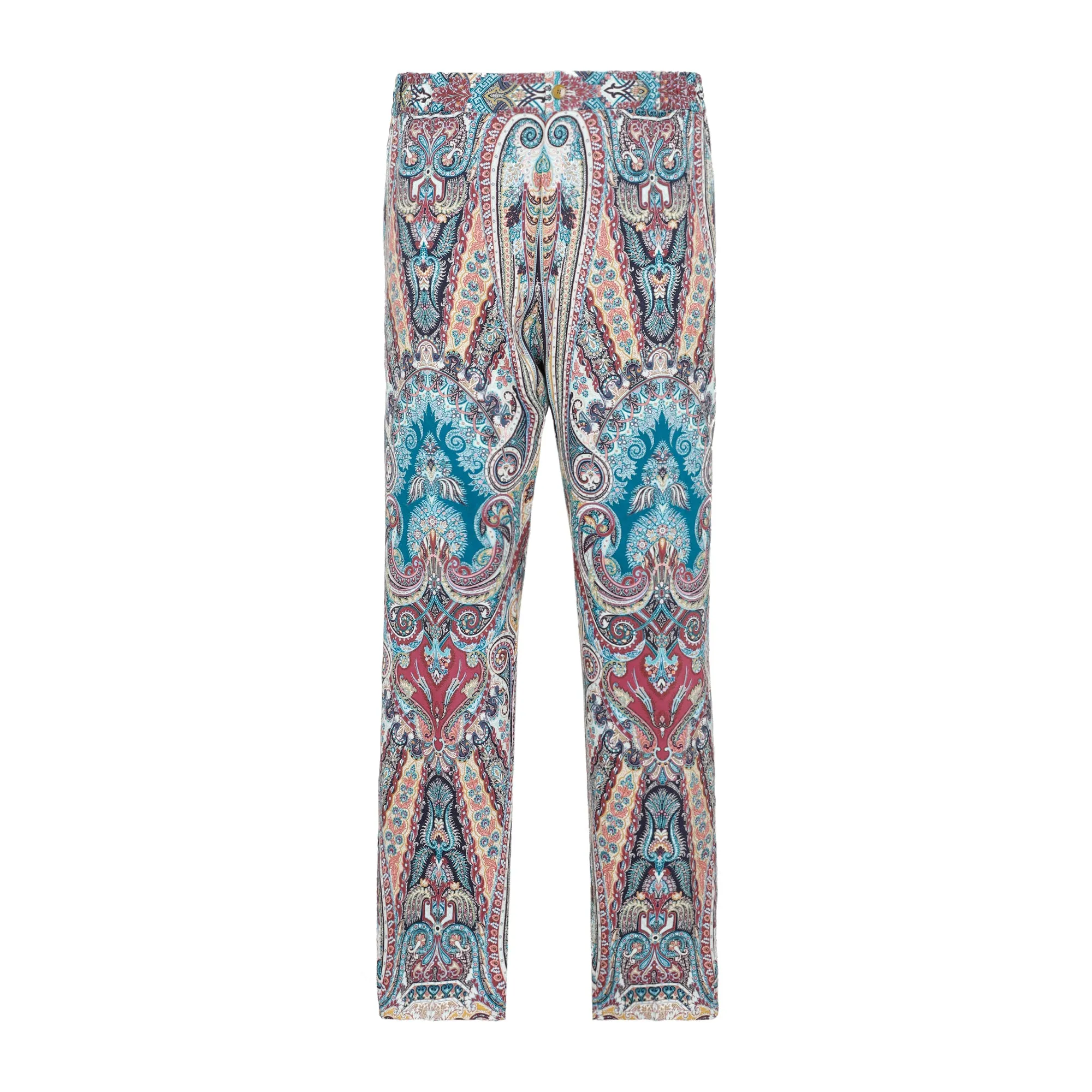 Etro Paisley Printed High-Waist Trousers
