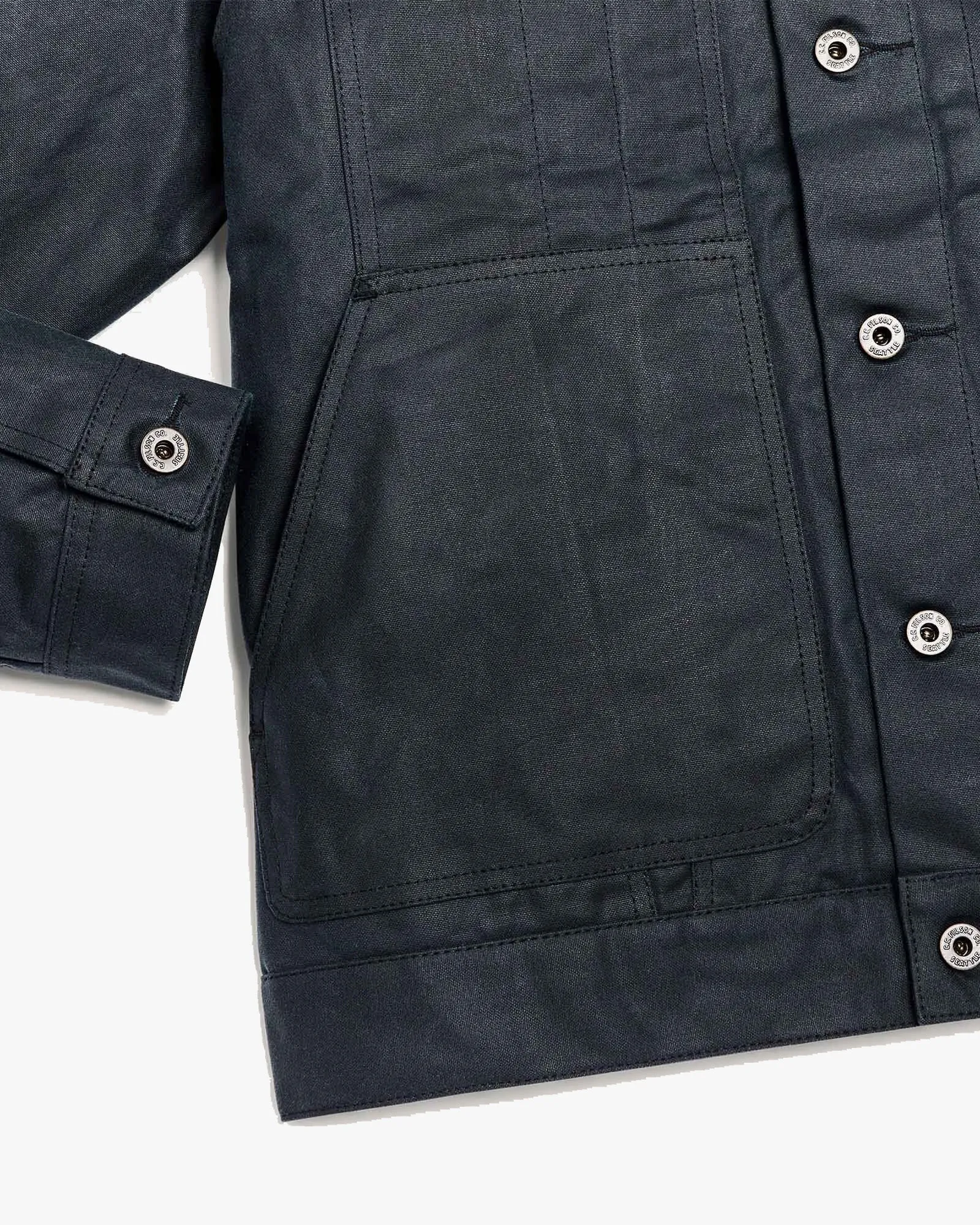 Filson Tin Cloth Short Lined Cruiser Jacket - Service Blue