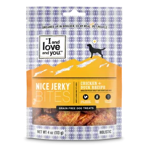 I And Love And You Nice Jerky Grain Free Chicken & Duck Dog Treats