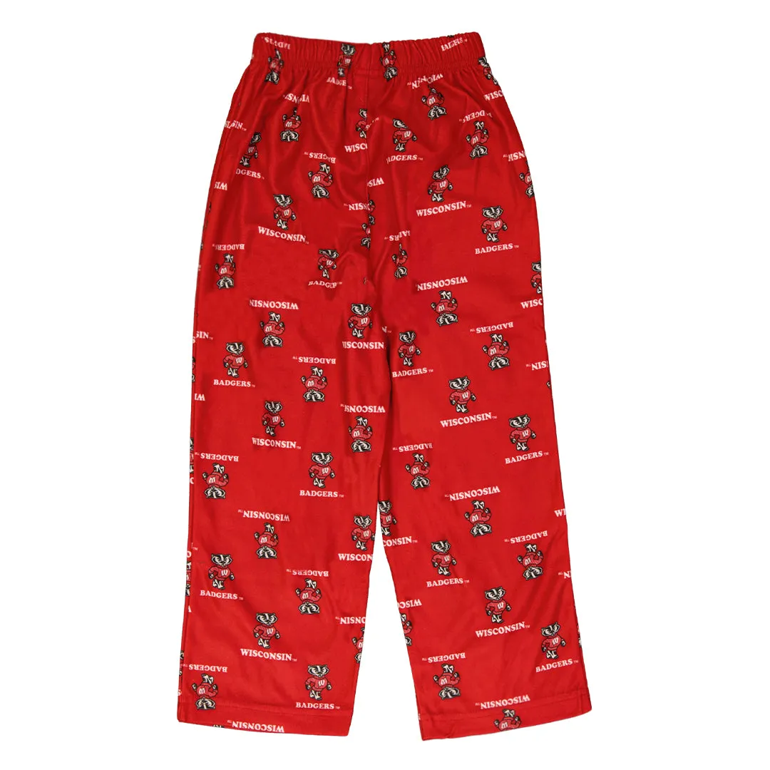 Kids' Wisconsin Badgers Printed Pant (K46LF4 82N)