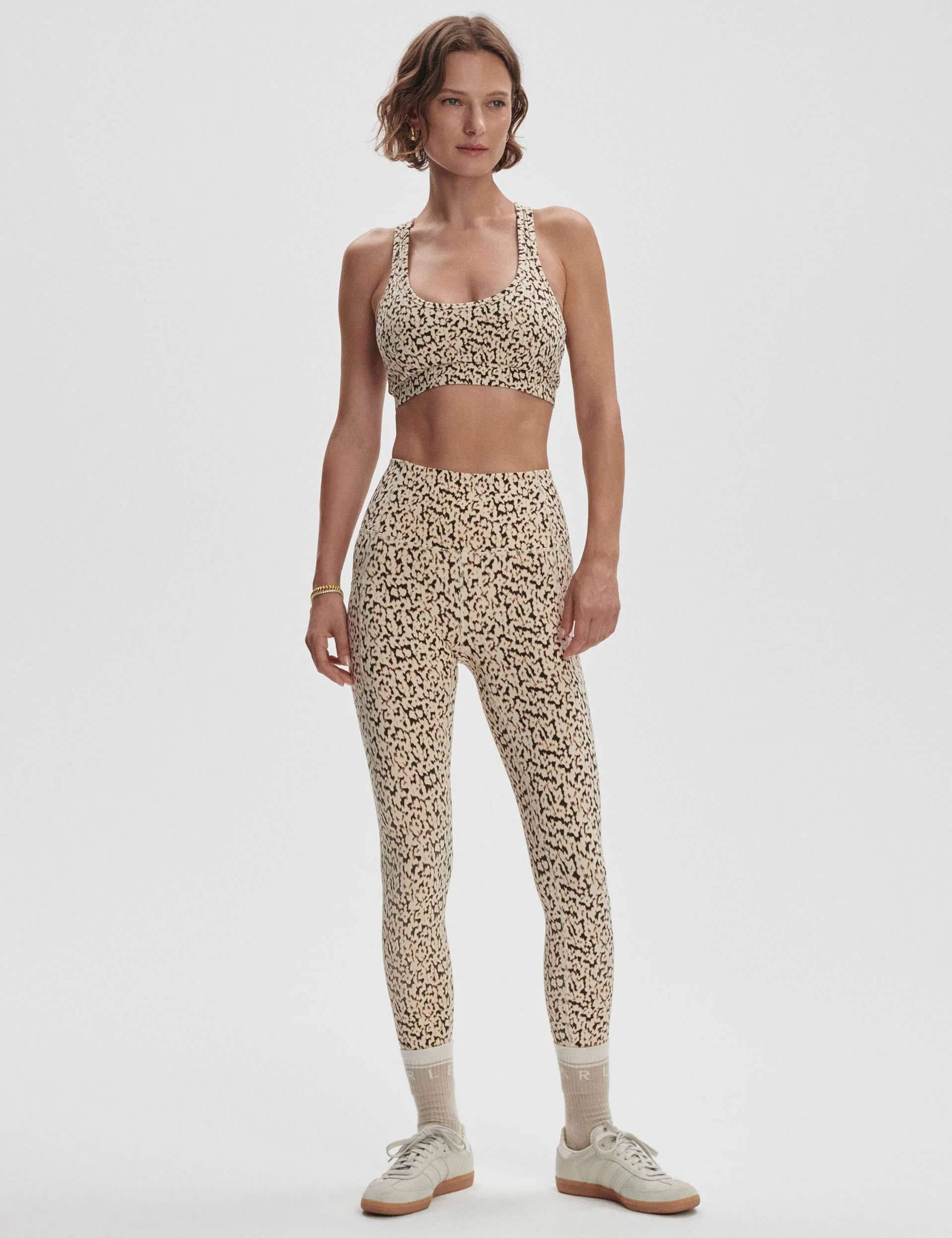 Move Pocket High Legging 25" - Almond Abstract Leopard