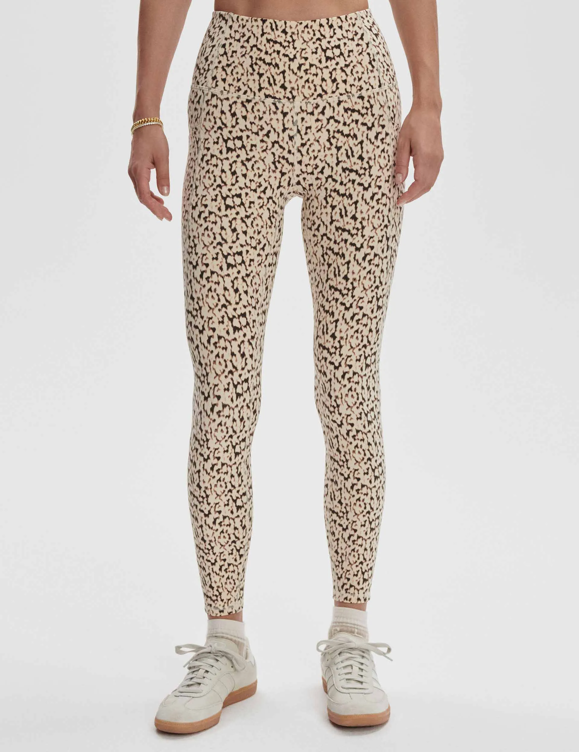 Move Pocket High Legging 25" - Almond Abstract Leopard