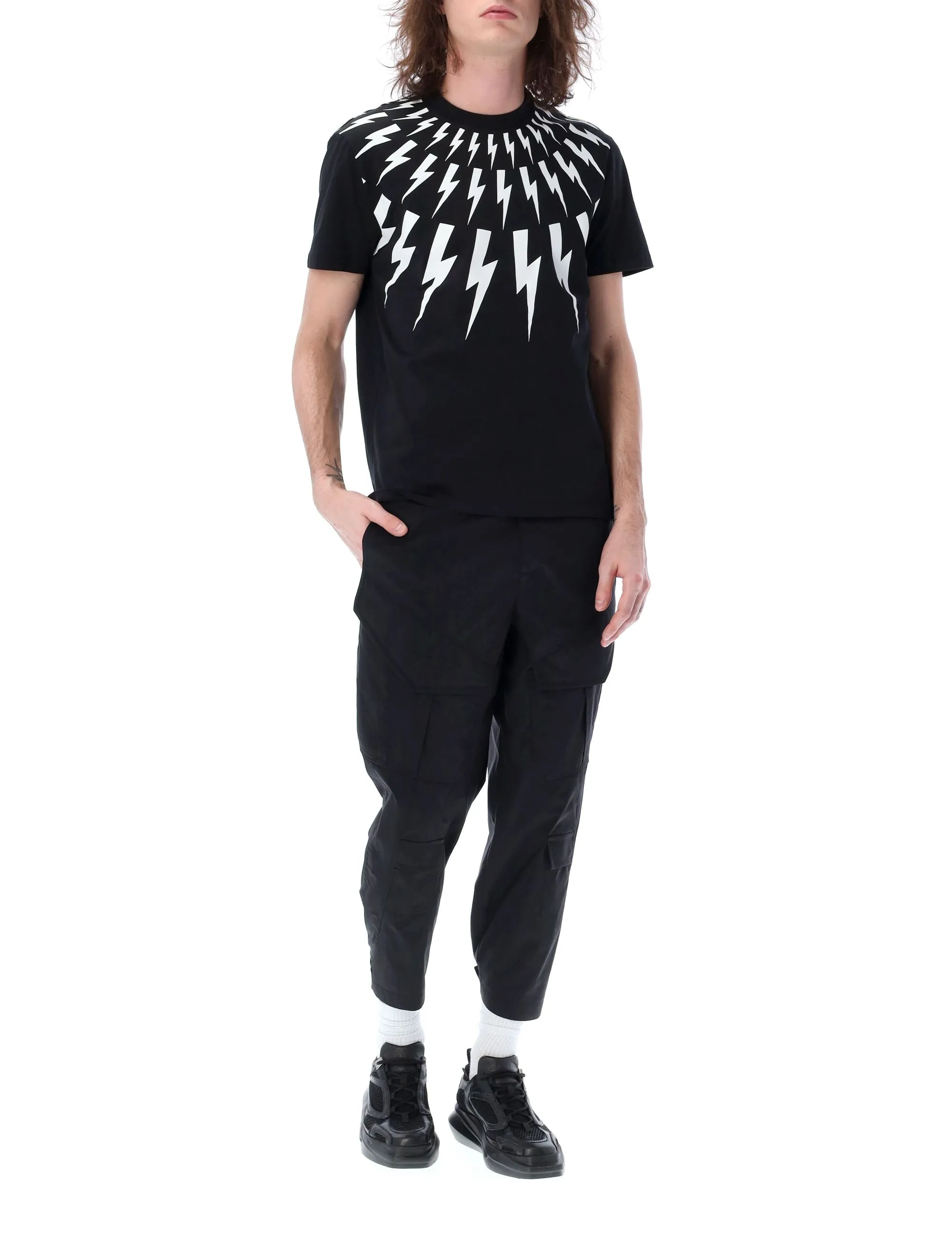 Neil Barrett High Waist Cargo Pant High Waist