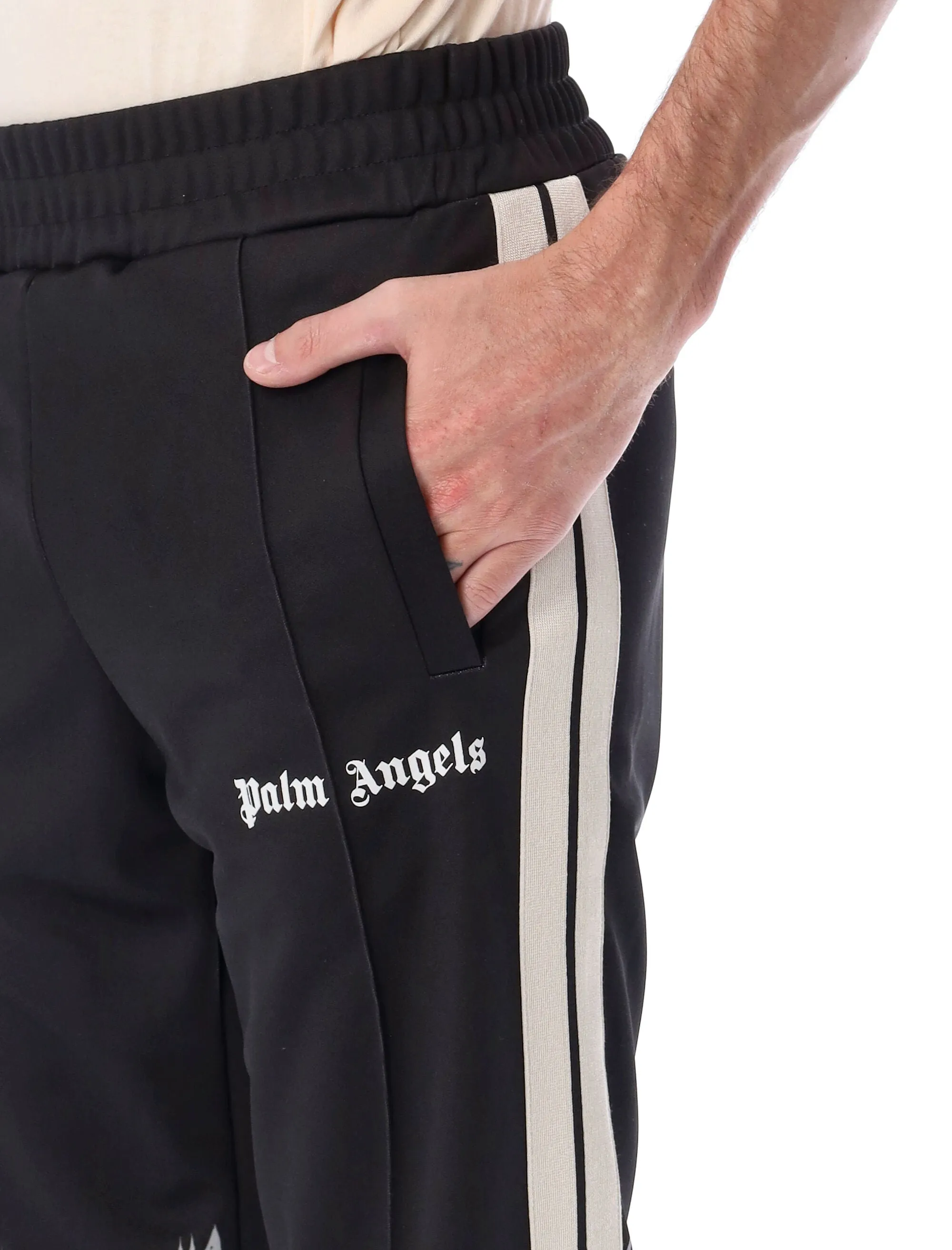 Palm Angels Palm Printed Side Striped Track Pants