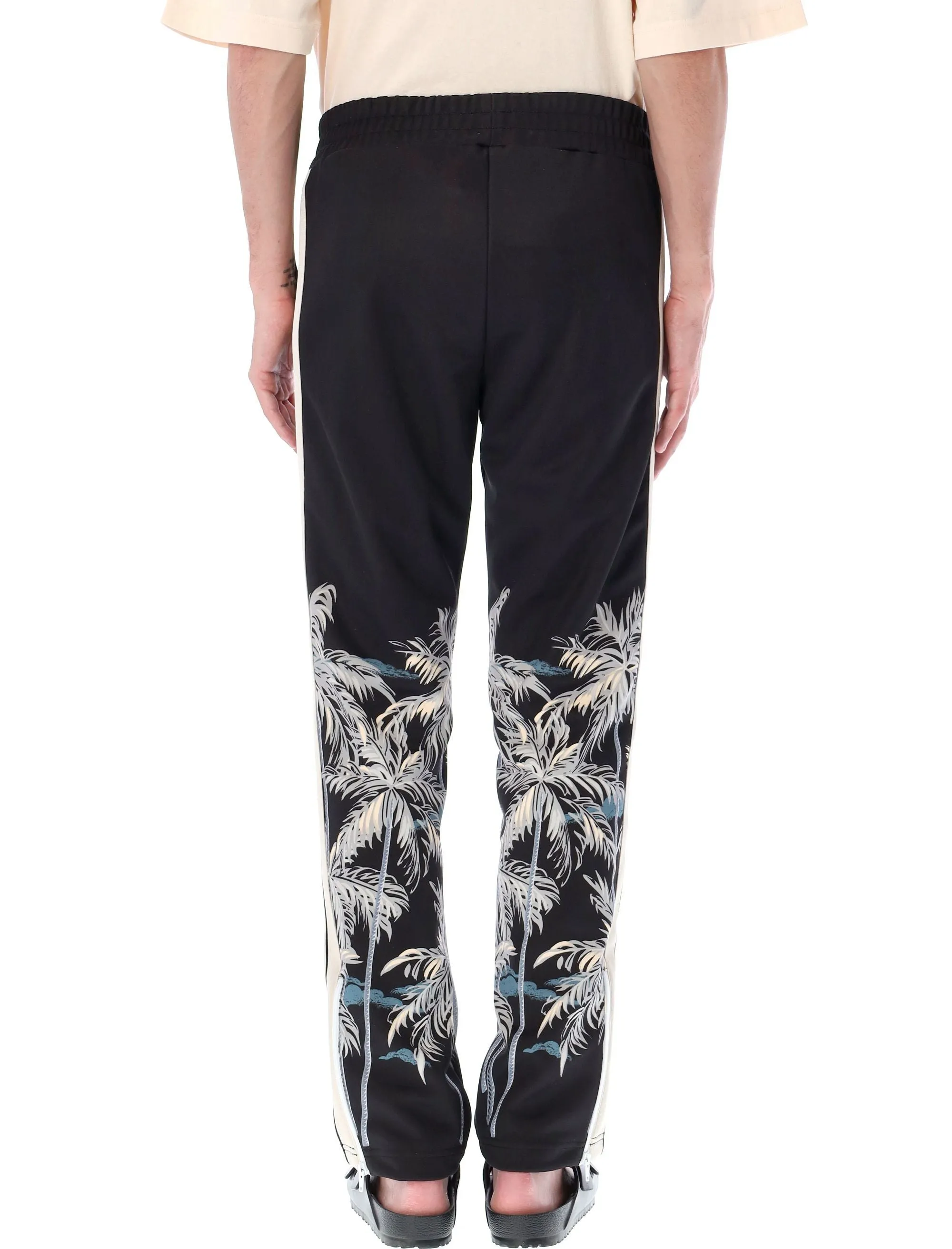 Palm Angels Palm Printed Side Striped Track Pants
