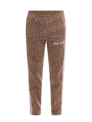 Palm Angels Straight Leg Leopard Printed Track Pants