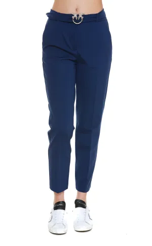 Pinko Logo Belted Waist Pants
