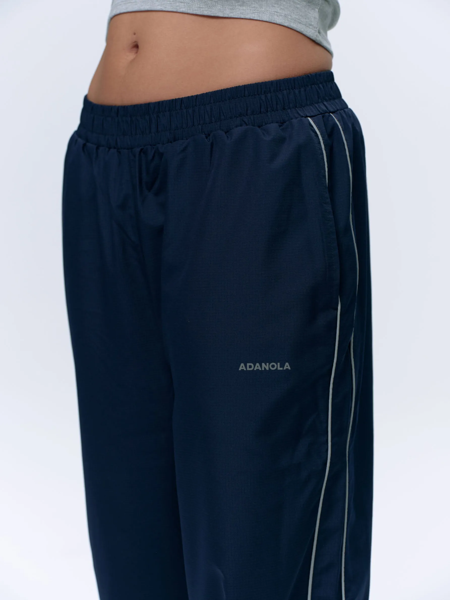 Piping Track Pant - Navy Blue