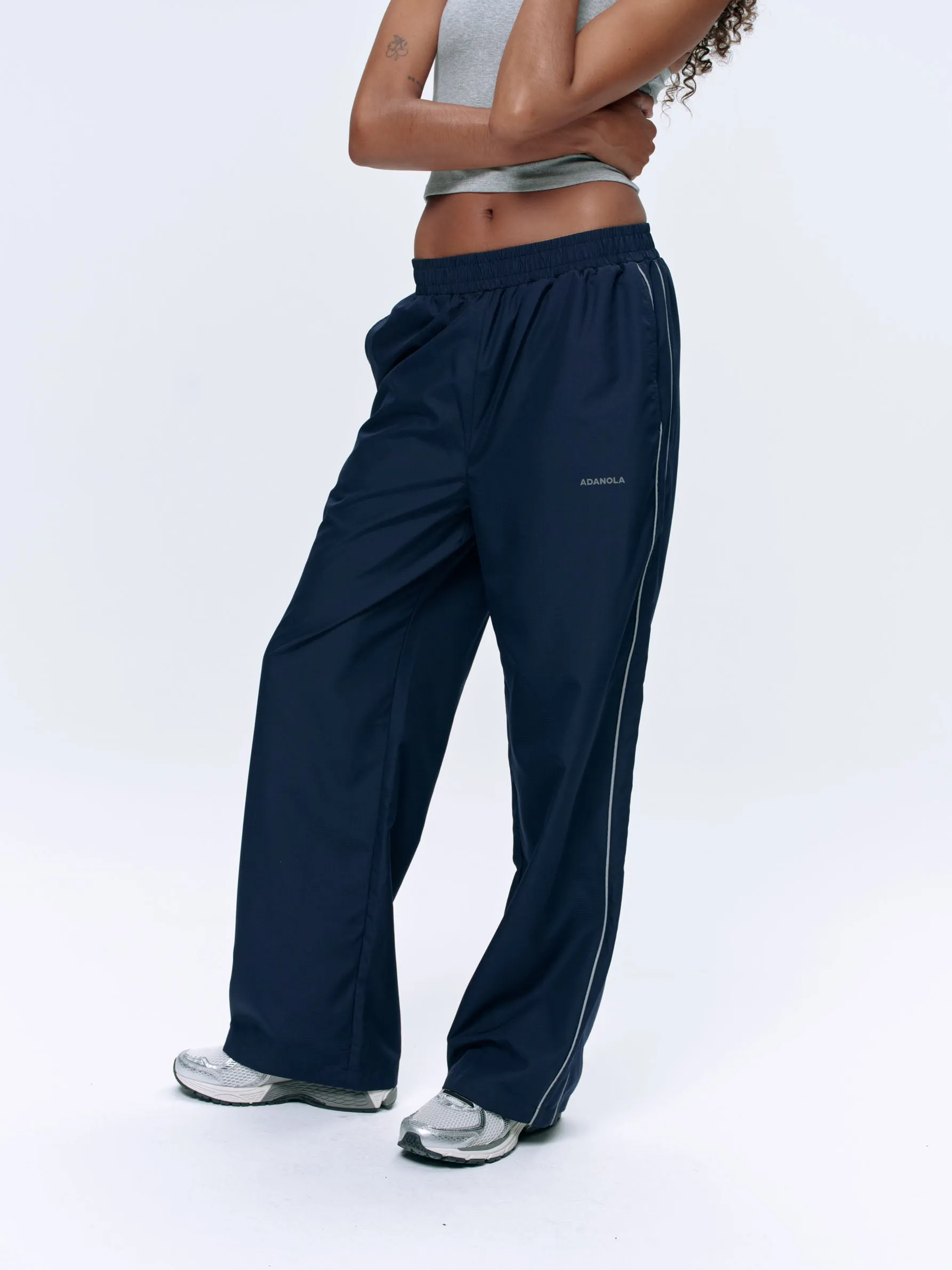 Piping Track Pant - Navy Blue