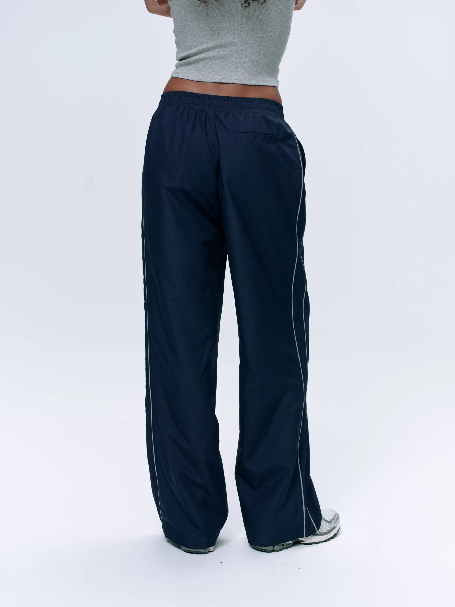 Piping Track Pant - Navy Blue