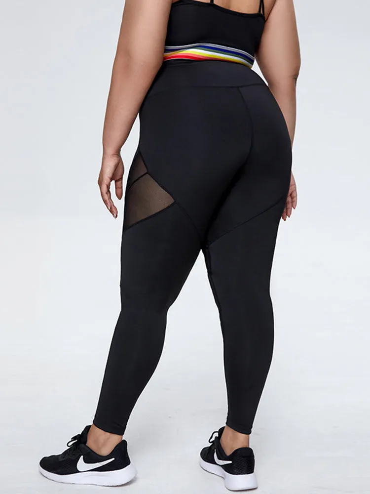 Plus Size High Waisted Yoga Pants Workout Leggings