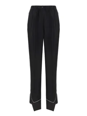 Prada Elastic Waist Wide-Leg Pants