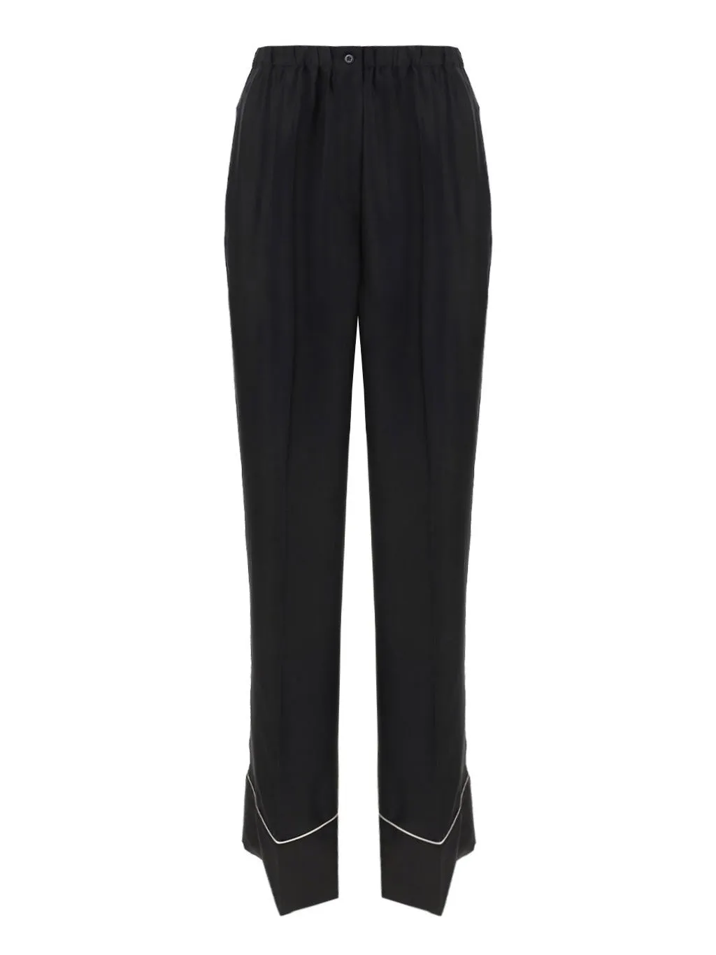 Prada Elastic Waist Wide-Leg Pants