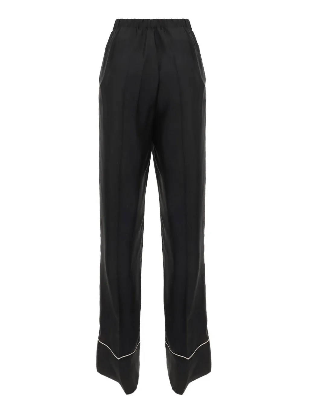 Prada Elastic Waist Wide-Leg Pants