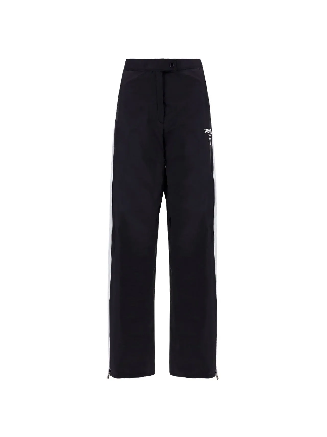 Prada Logo Printed Straight Leg Pants