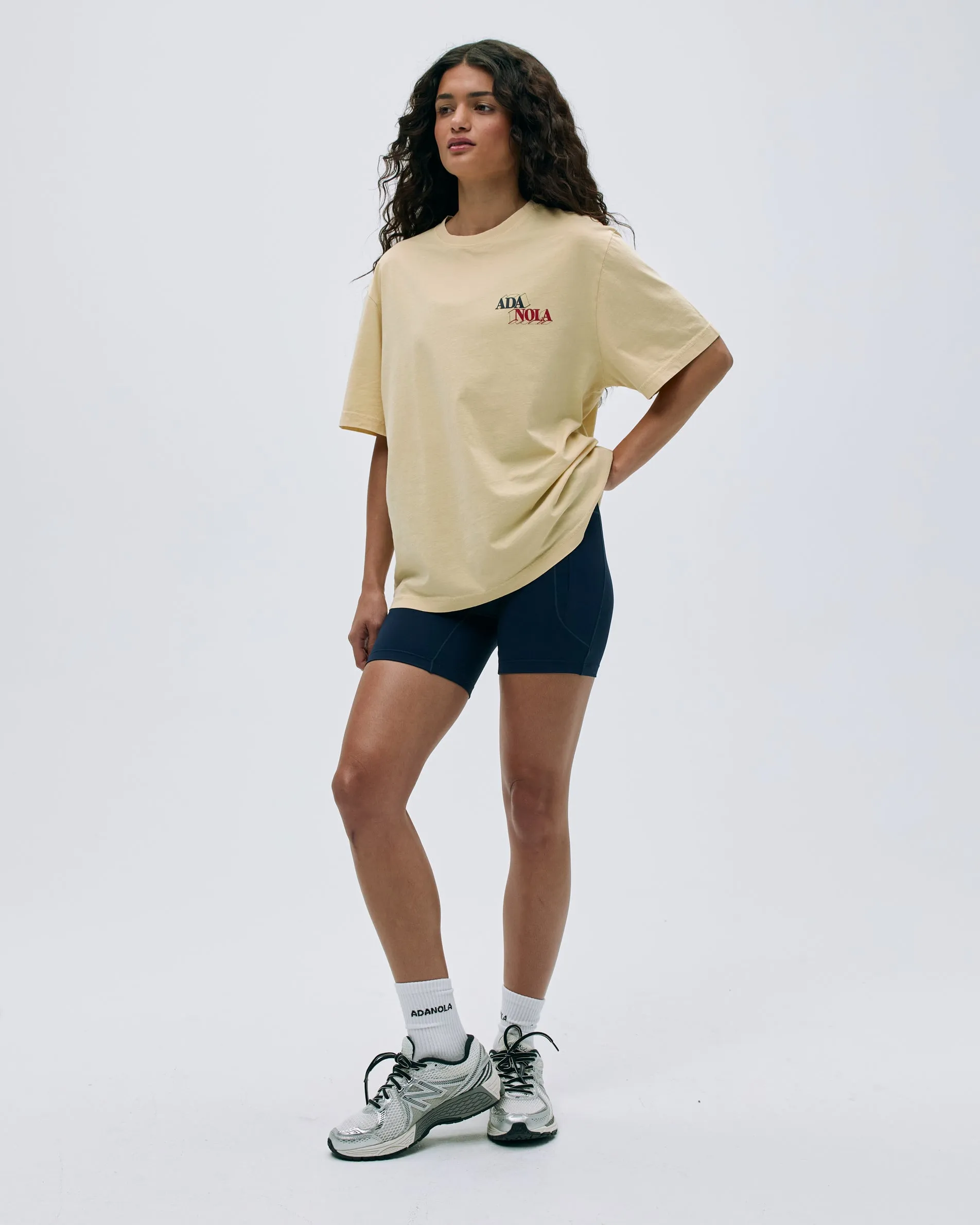 Sports Play Vintage Wash Lightweight T-shirt - Butter Yellow