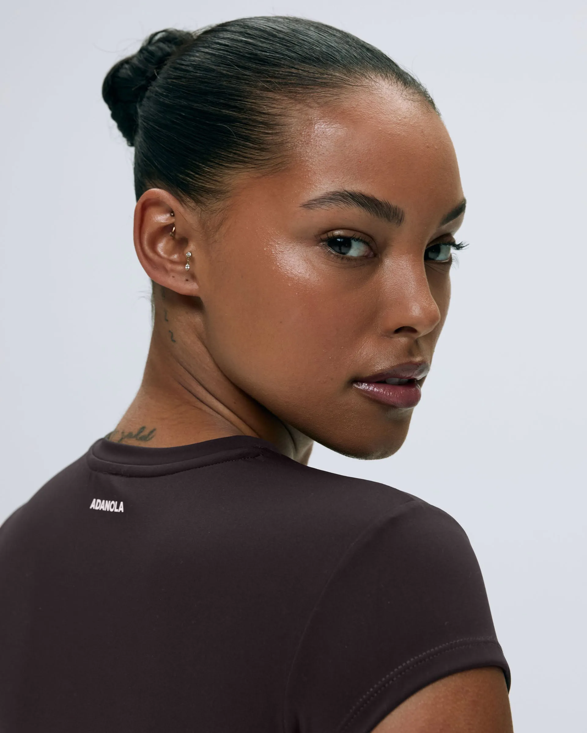 Ultimate Cap Sleeve Top - Coffee Bean