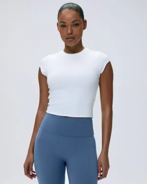Ultimate Cap Sleeve Top - White
